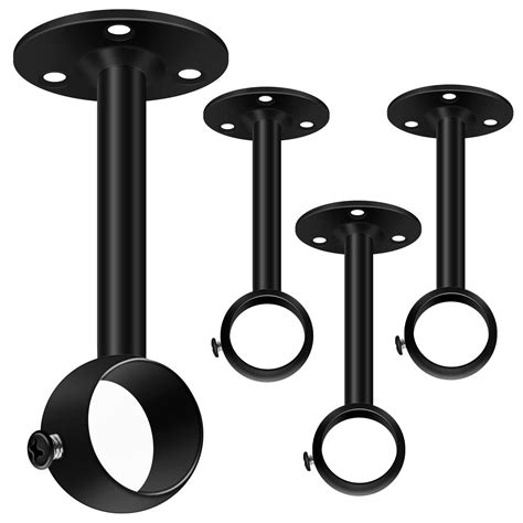 black metal curtain rail brackets|heavy duty curtain rail brackets.